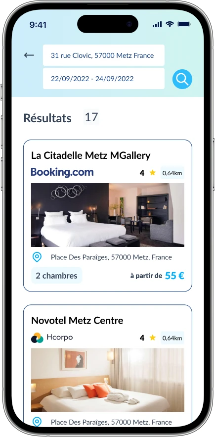 hotel pour voyage d'affaires